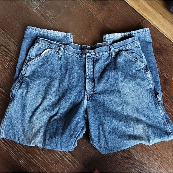 Wrangler Fleece-Lined Authentic Carpenter Jeans 40x32 - Picture 3 of 7